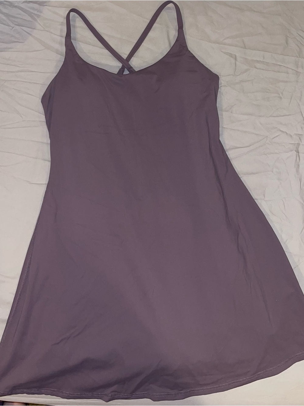 HALARA Lavender Crossback Mini Slip Dress